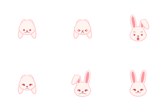 Rabbit Emoji Icon Pack