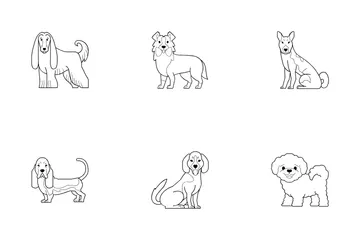 Raças de cães Pacote de Ícones