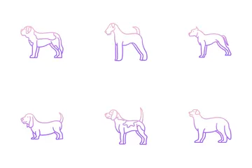 Raças de cães Pacote de Ícones