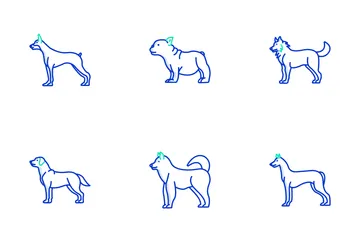 Raças de cães Pacote de Ícones