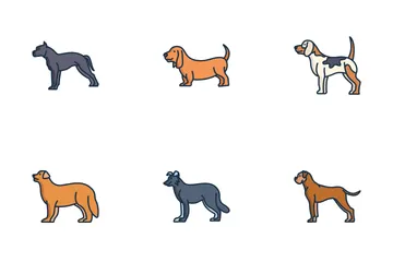 Raças de cães Pacote de Ícones
