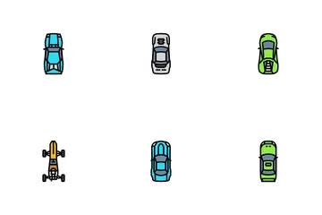 Race Car Speed Sport Vehicle Icon Pack