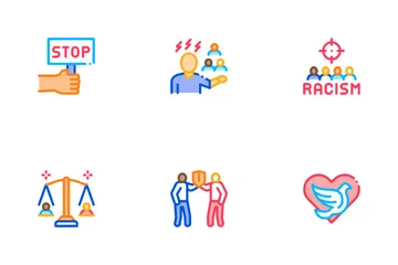 Racism Discrimination Icon Pack