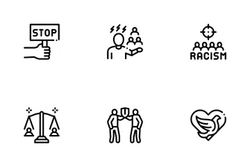 Racism Discrimination Icon Pack