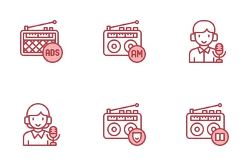 Rádio Pacote de Ícones