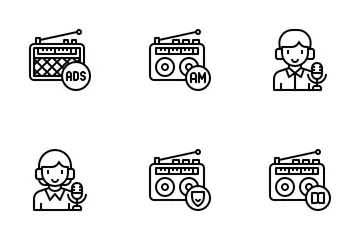 Rádio Pacote de Ícones