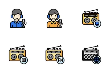 Rádio Pacote de Ícones
