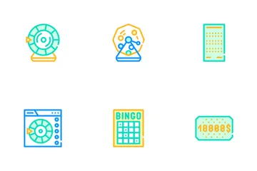 Raffle Lottery Game Icon Pack