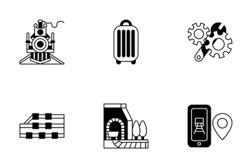 Railway Element Icon Pack