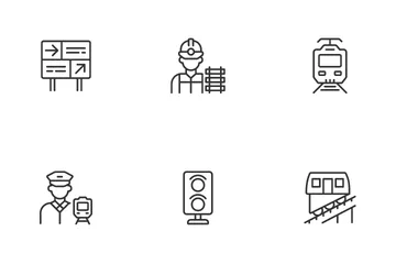Railway Industry Icon Pack