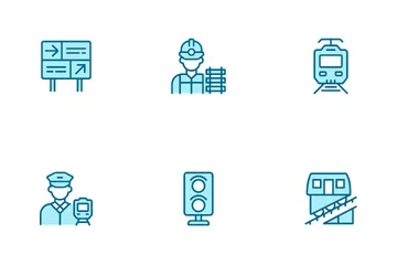 Railway Industry Icon Pack