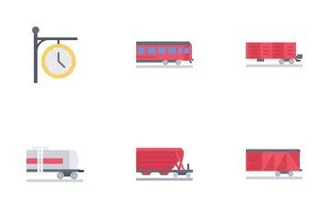 Railway Station Icon Pack