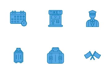 Railway Station Icon Pack