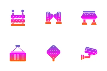 Railway Station Icon Pack