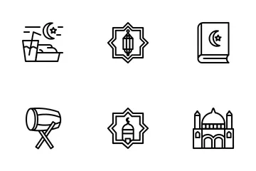 Ramadan (Line) Icon Pack