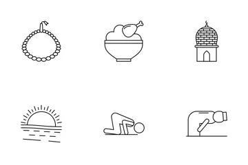 Ramadan Line Icons Icon Pack