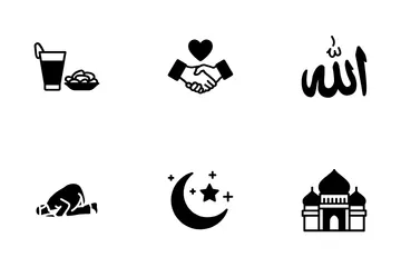 Ramadan und Eid Symbolpack