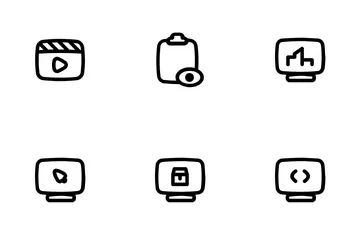 Rapport sur les réseaux sociaux Pack d'Icônes