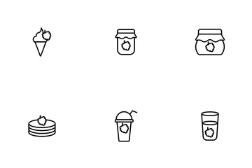 Raspberry Nutrition Icon Pack