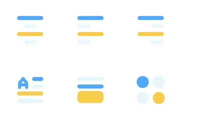 Raster und Layout Symbolpack