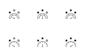 Rating Measure Speedometer Icon Pack