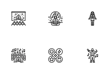 Rave Retro Party Music Icon Pack