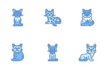 Razas de gatos Paquete de Iconos