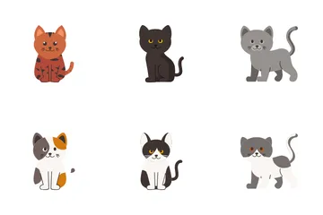 Razas de gatos Paquete de Iconos