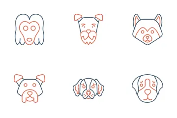 Razas de perros Paquete de Iconos