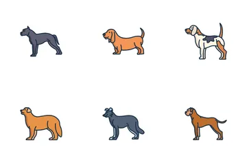 Razas de perros Paquete de Iconos