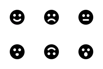 Reacción facial Paquete de Iconos