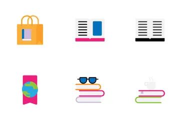 Reading Book Icon Pack