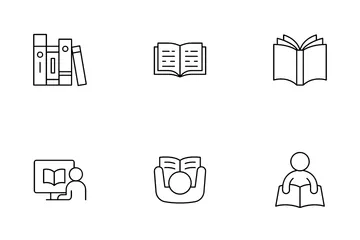 Reading Online Icon Pack
