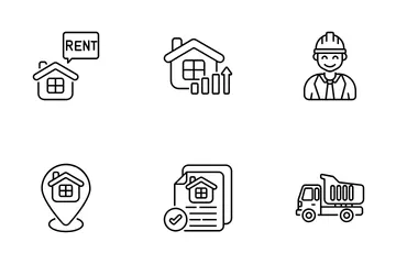 Real Estate And Property Management Icon Pack