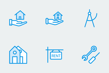 Real Estate Cute Icons Icon Pack
