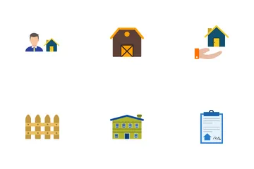 Real Estate Flat Icon Pack