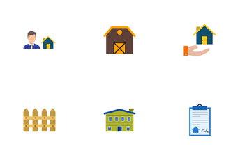Real Estate Flat Icon Pack