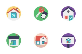 Real Estate Flat Icons 1