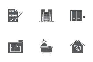 Real Estate Glyph Icons