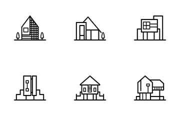 Real Estate - Line Icon Pack