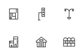Real Estate Line Icon Pack