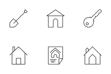 Real Estate Line Set 1 Icon Pack