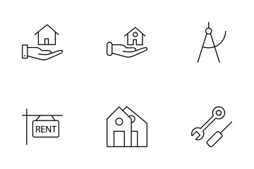 Real Estate Line Set 1 Icon Pack