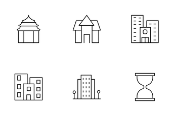 Real Estate Line Set 5 Icon Pack