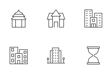 Real Estate Line Set 5 Icon Pack