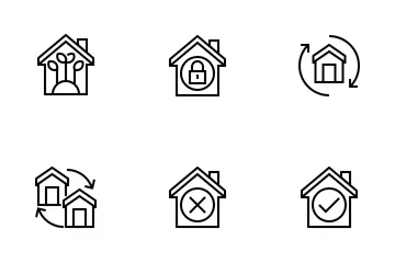 Real Estate (Outline) Icon Pack
