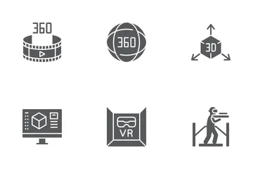 Realidad virtual Paquete de Iconos