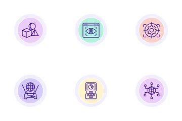 Realidad virtual Paquete de Iconos