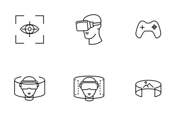 Realidade virtual Pacote de Ícones