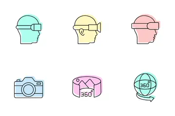 Realidade virtual Pacote de Ícones